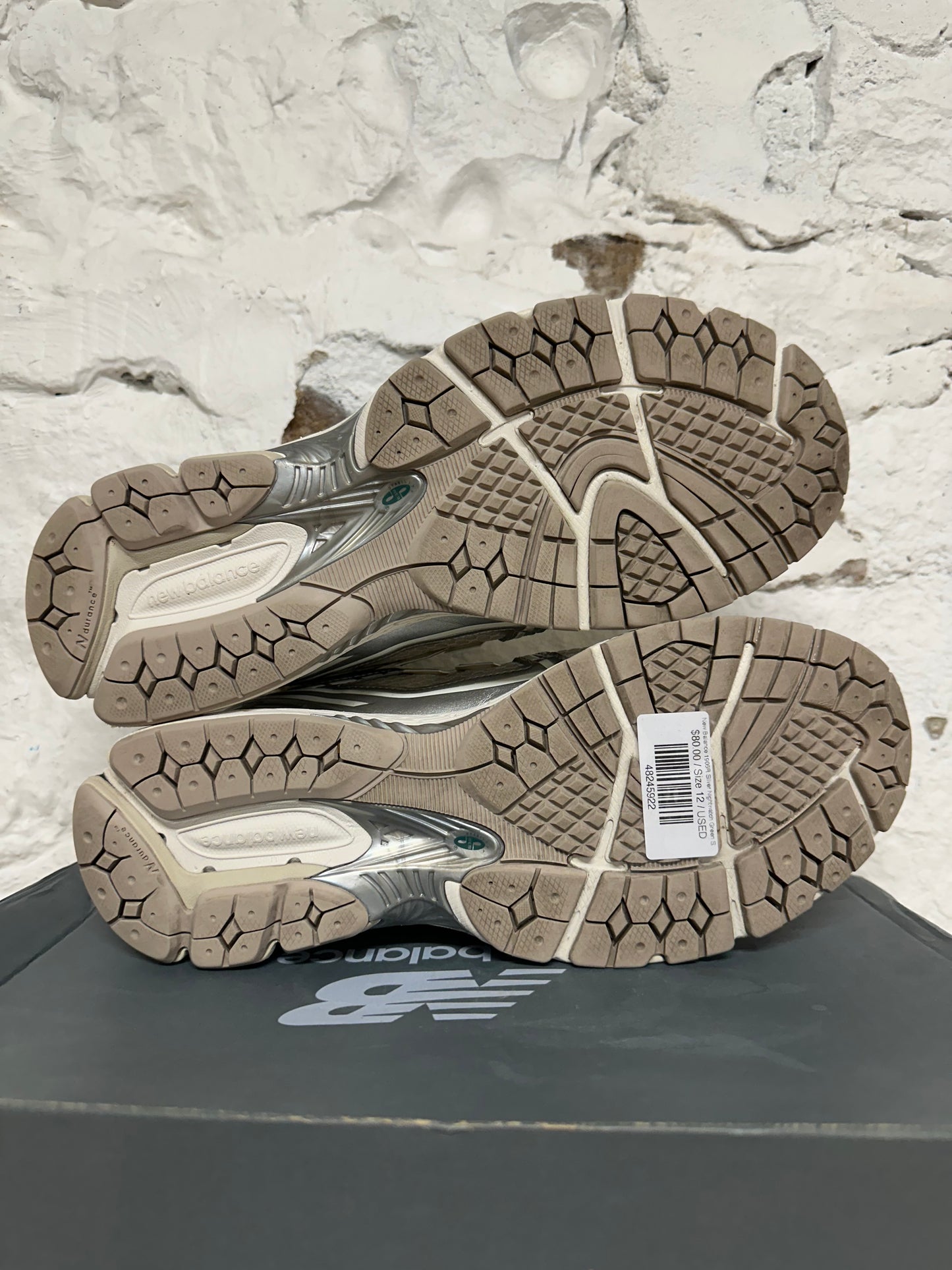 New Balance 1906R Silver Nightwatch Green Sz 12