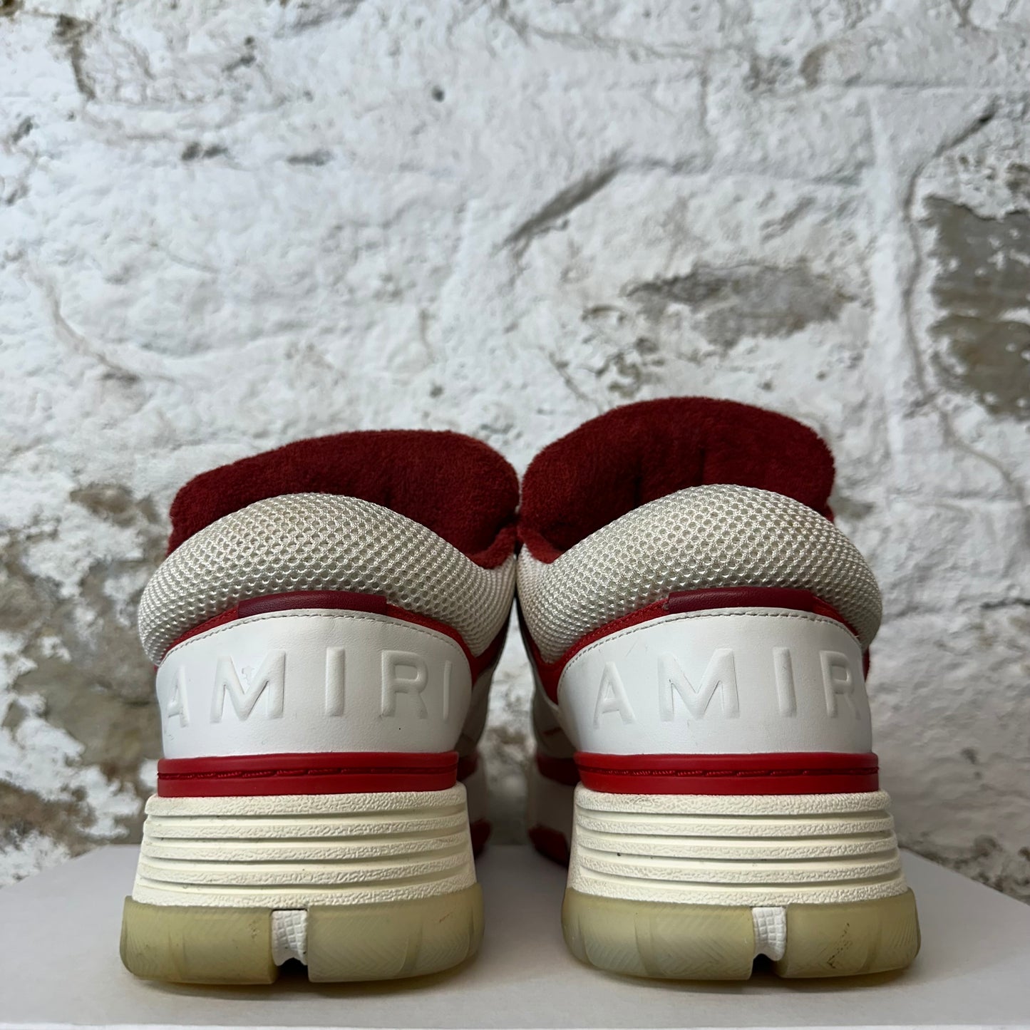 Amiri MA-1 White Red Cream Sneaker Sz 12 (45)