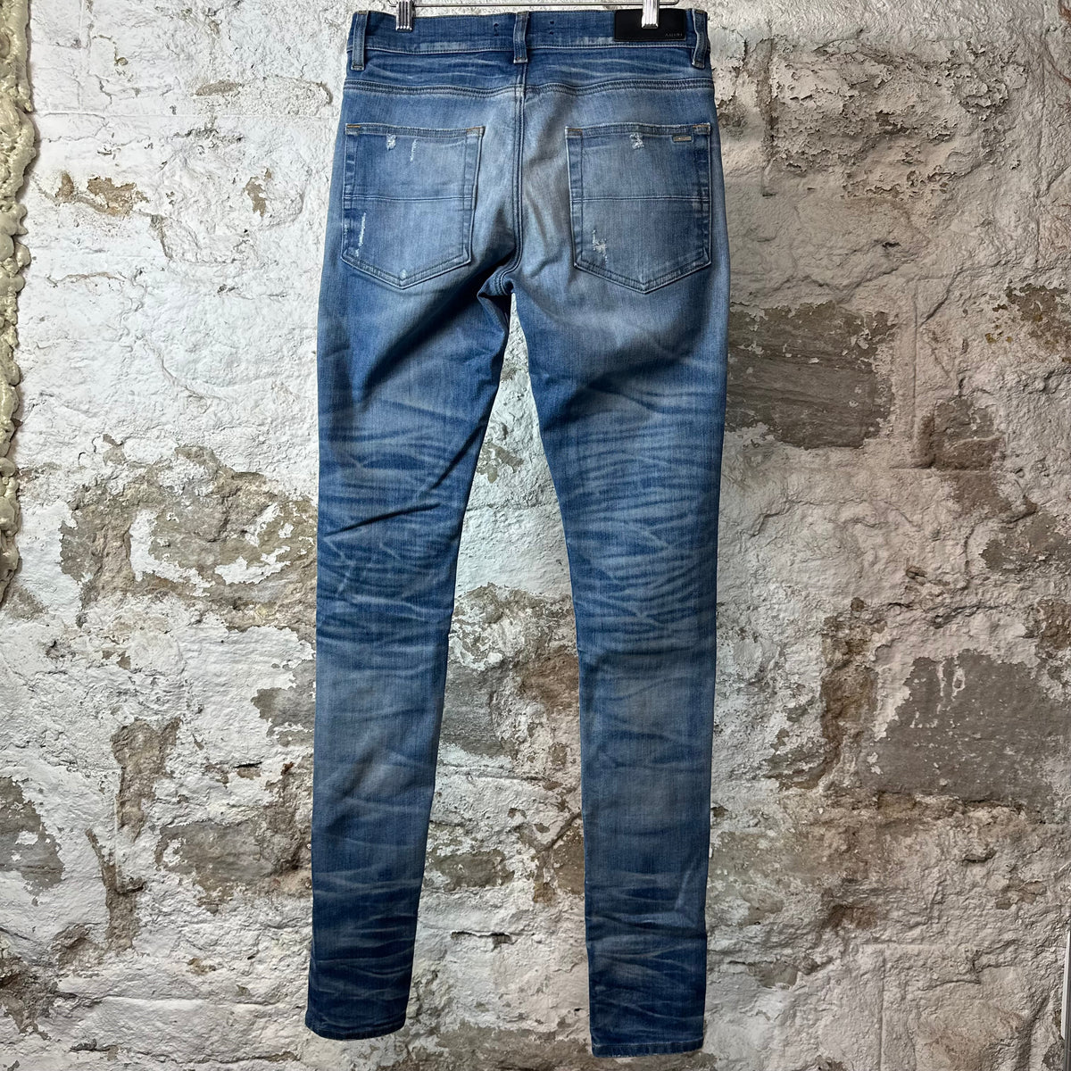 Amiri Plain Blue Denim Jeans Sz 30