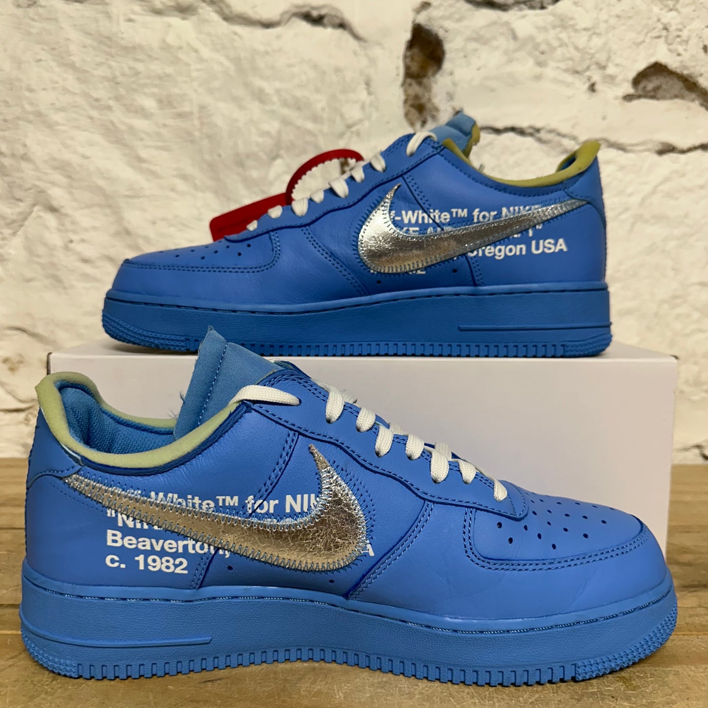 Nike Air Force 1 Low Off-White MCA University Blue Sz 9.5
