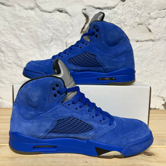 Air Jordan 5 Blue Suede Sz 11