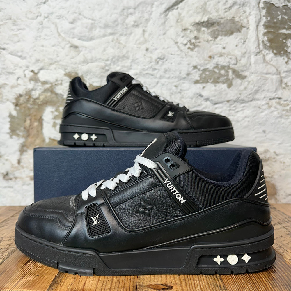 Louis Vuitton Triple Black Trainer Sneaker Sz 11.5 (10LV)