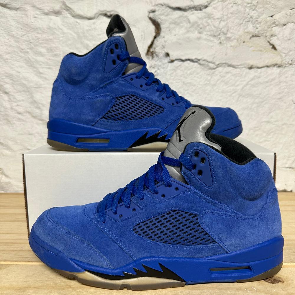 Air Jordan 5 Blue Suede Sz 11