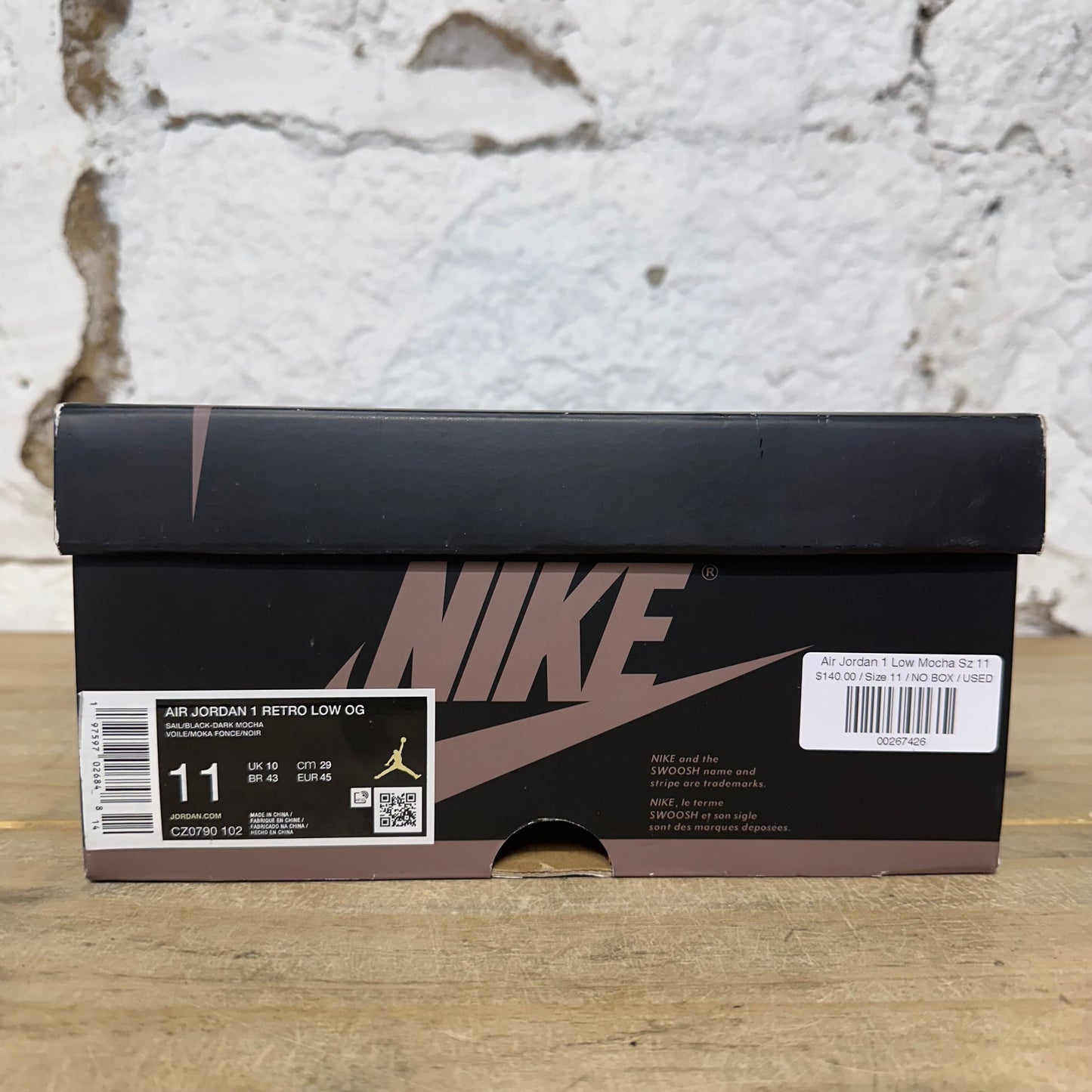 Air Jordan 1 Low Mocha Sz 11