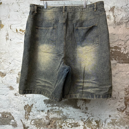 Vale Skittles Blue Jean Shorts Sz 36