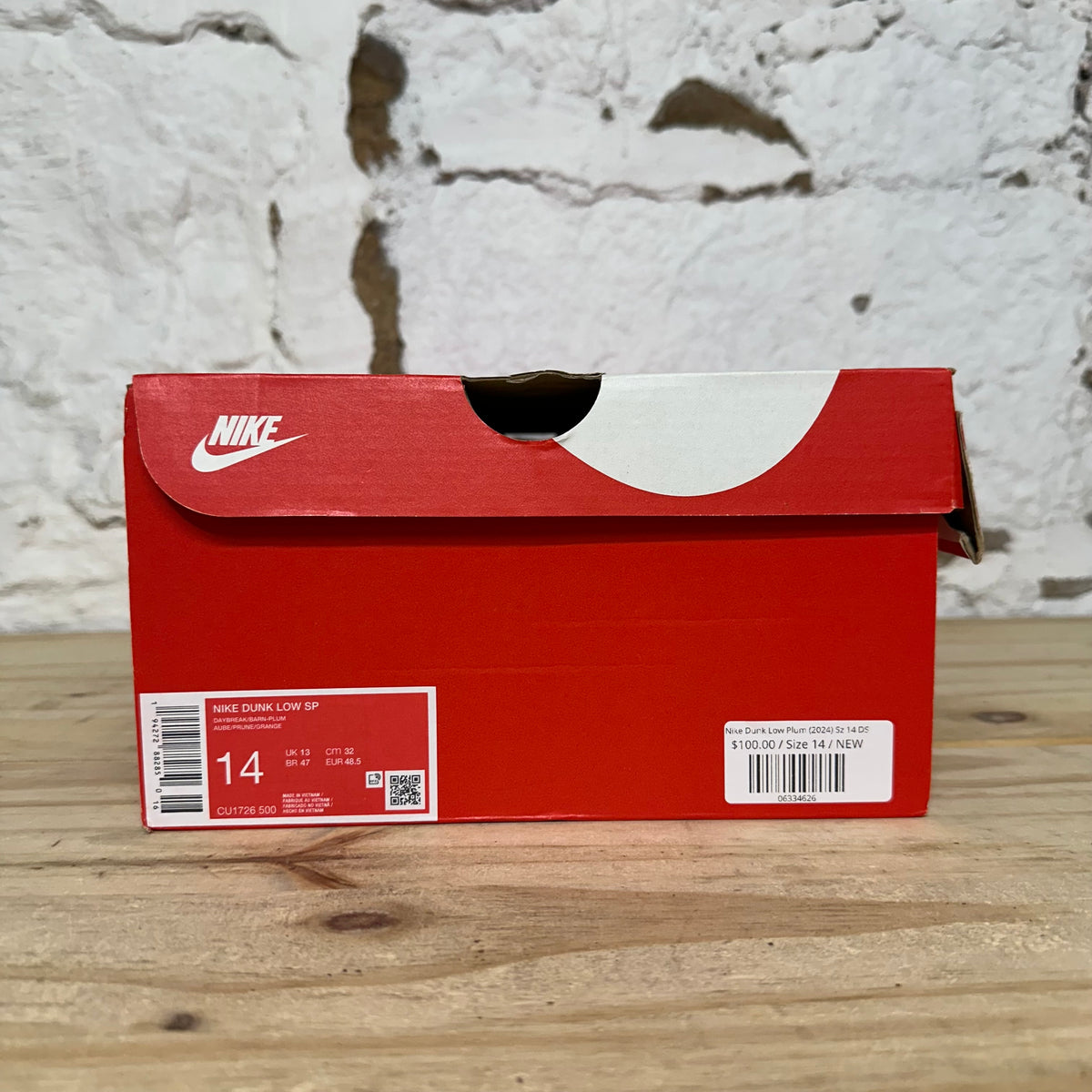 Nike Dunk Low Plum (2024) Sz 14 DS