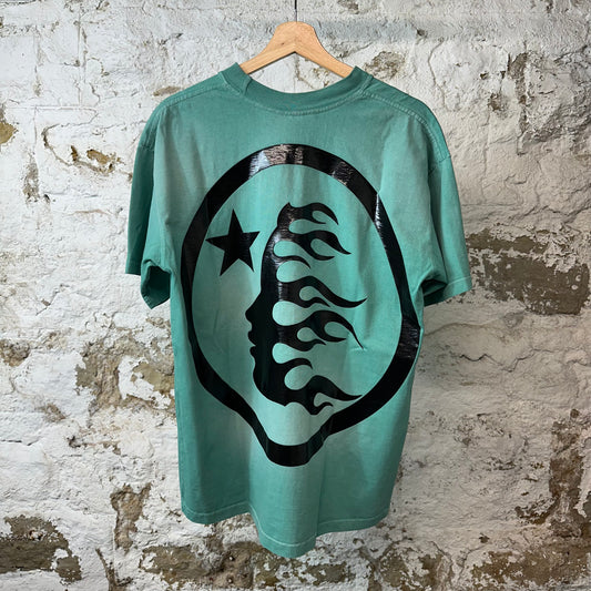 Hellstar Gel Logo T-shirt Green Sz S