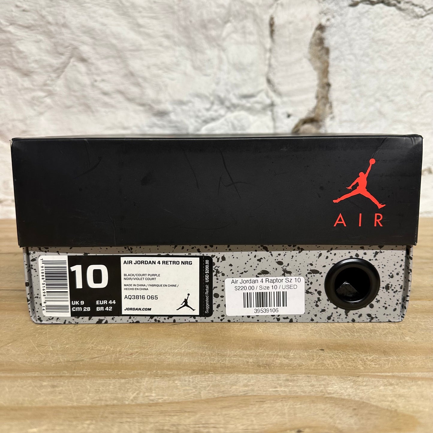 Air Jordan 4 Raptor Sz 10