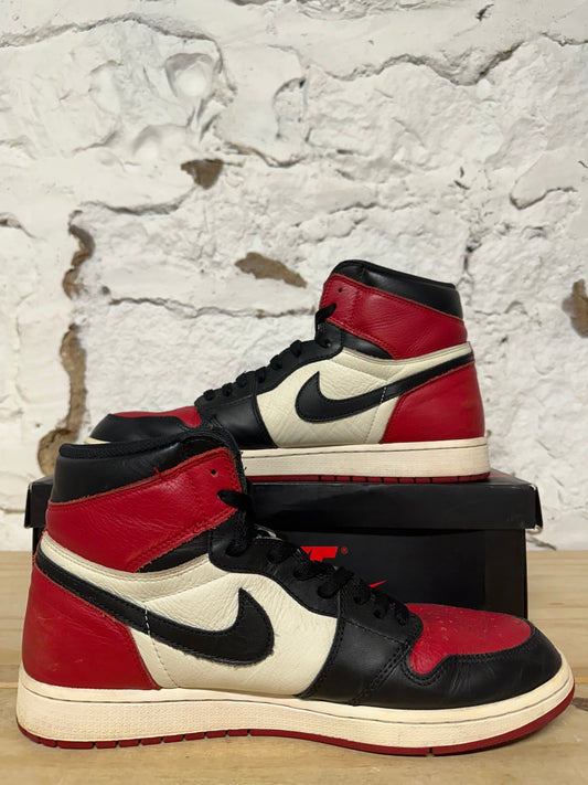 Air Jordan 1 High Bred Toe Sz 13