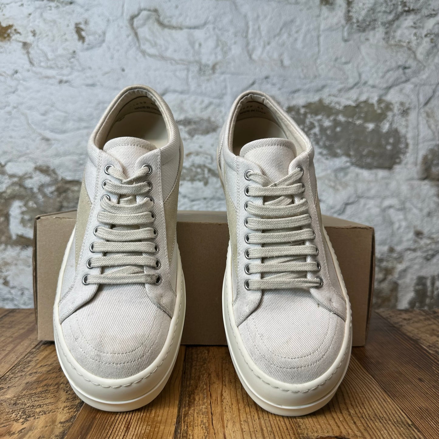 Rick Owens Vintage Cream Milk Sneaker Sz 10 (43)