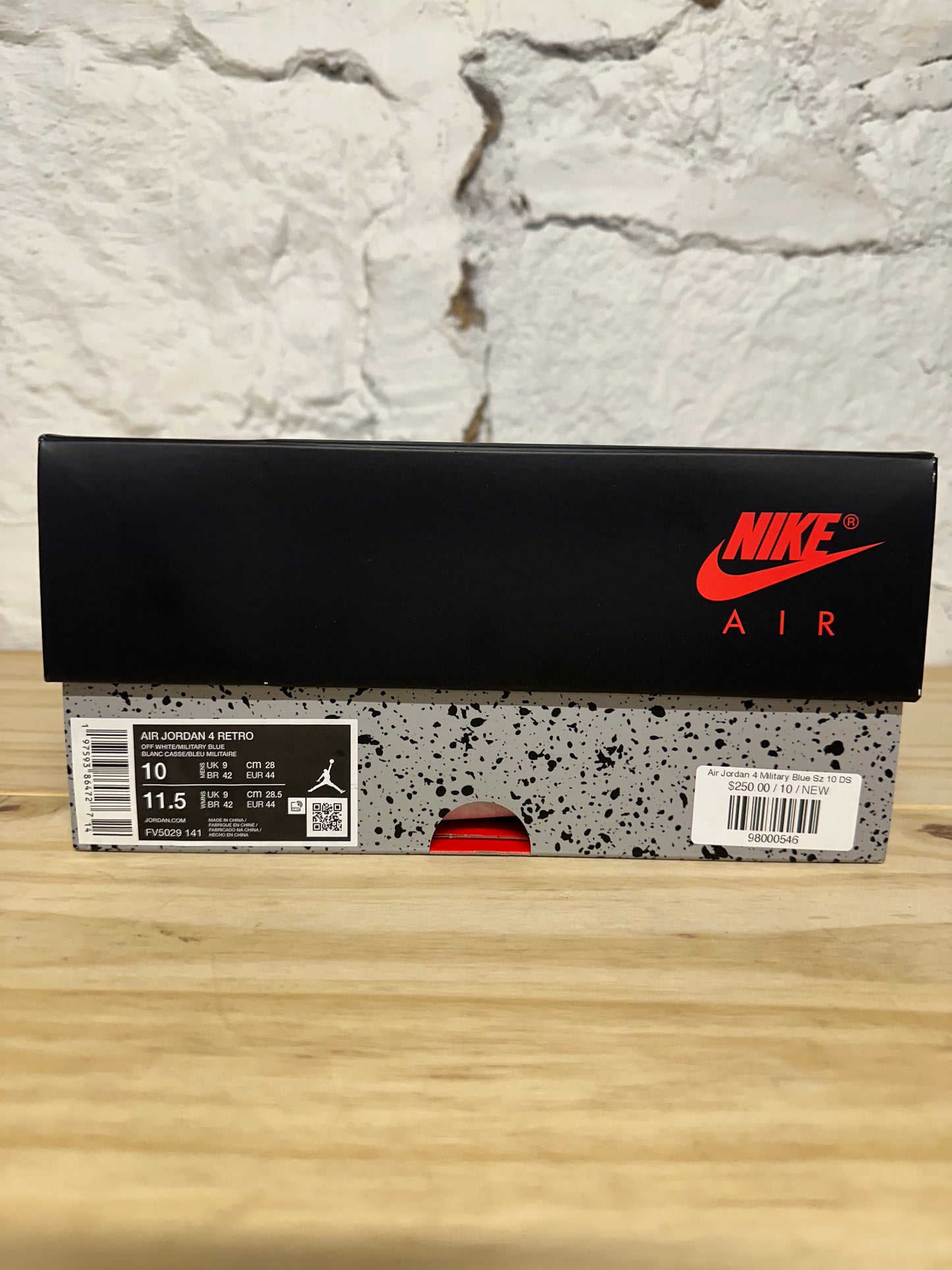 Air Jordan 4 Military Blue Sz 10 DS