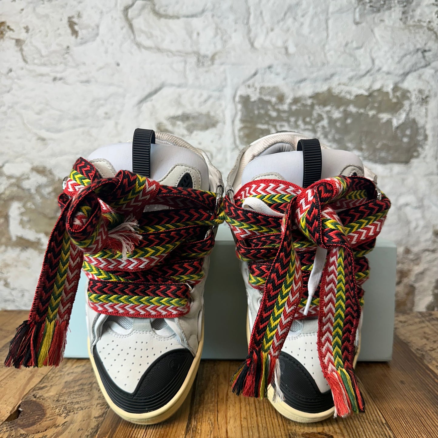 Lanvin Curb Multicolor Lace Grey Sneaker Sz 7 (40)