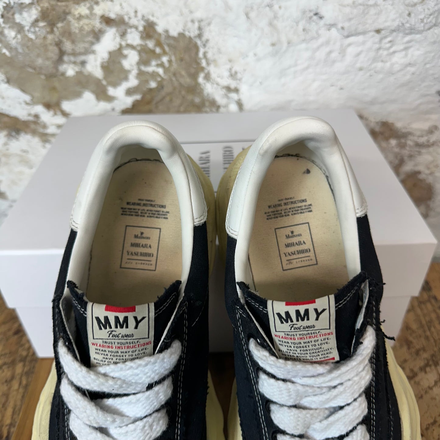 Maison Mihara Vintage Blakey Black Cream Sneaker Sz 10 (43)