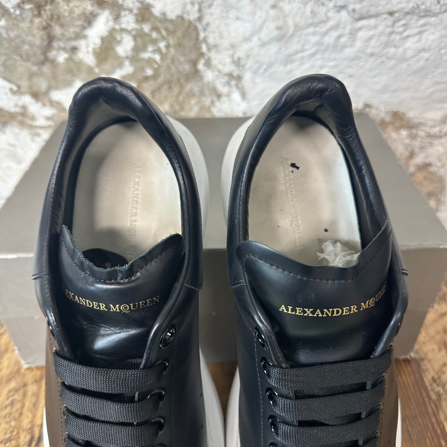 Alexander Mcqueen Black White Sole Sneaker Sz 10 (43)