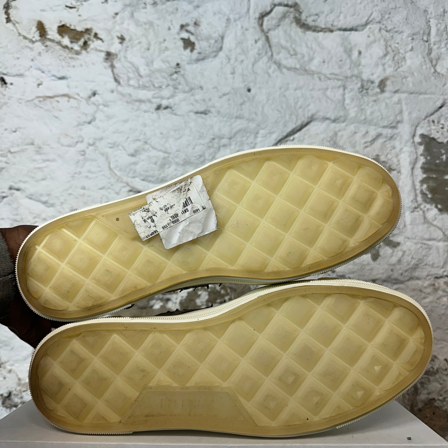 Amiri High Grey Star Cream Sneaker Sz 12 (45)