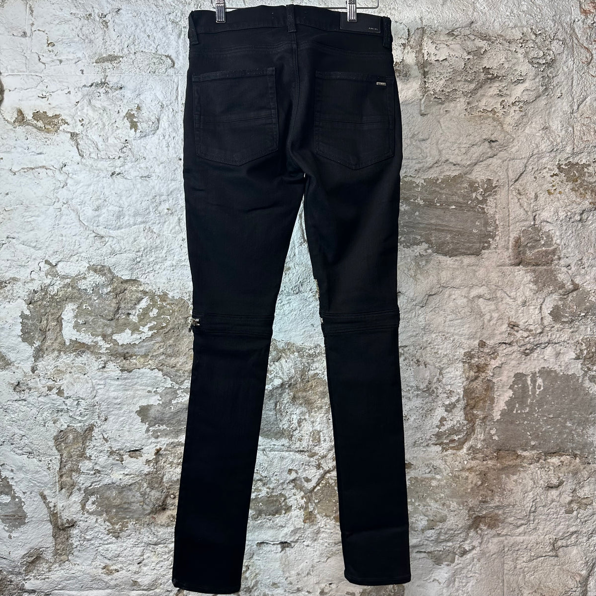 Amiri MX2 Brown Green Paisley Black Denim Jeans Sz 29