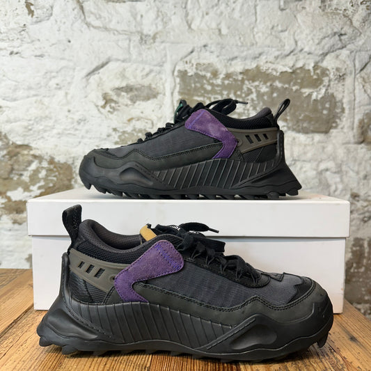 Off-White ODSY 1000 Black Purple Sneaker Sz 8 (41)
