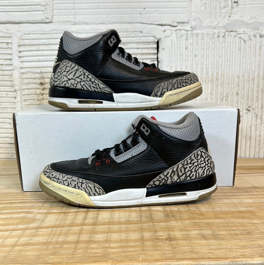 Air Jordan 3 Black Cement Sz 6Y