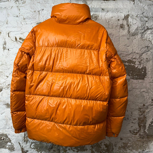 Moncler Dervaux Giubbotto Orange Puffer Jacket Sz XL (5)