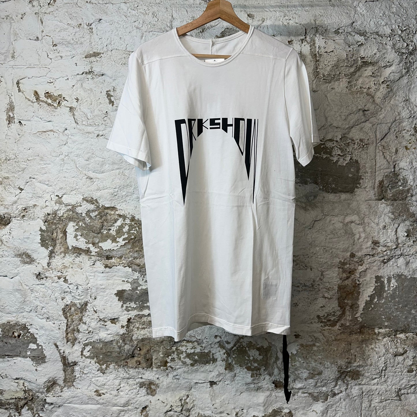 Rick Owens DRKSHDW Level Logo T-shirt White Sz M