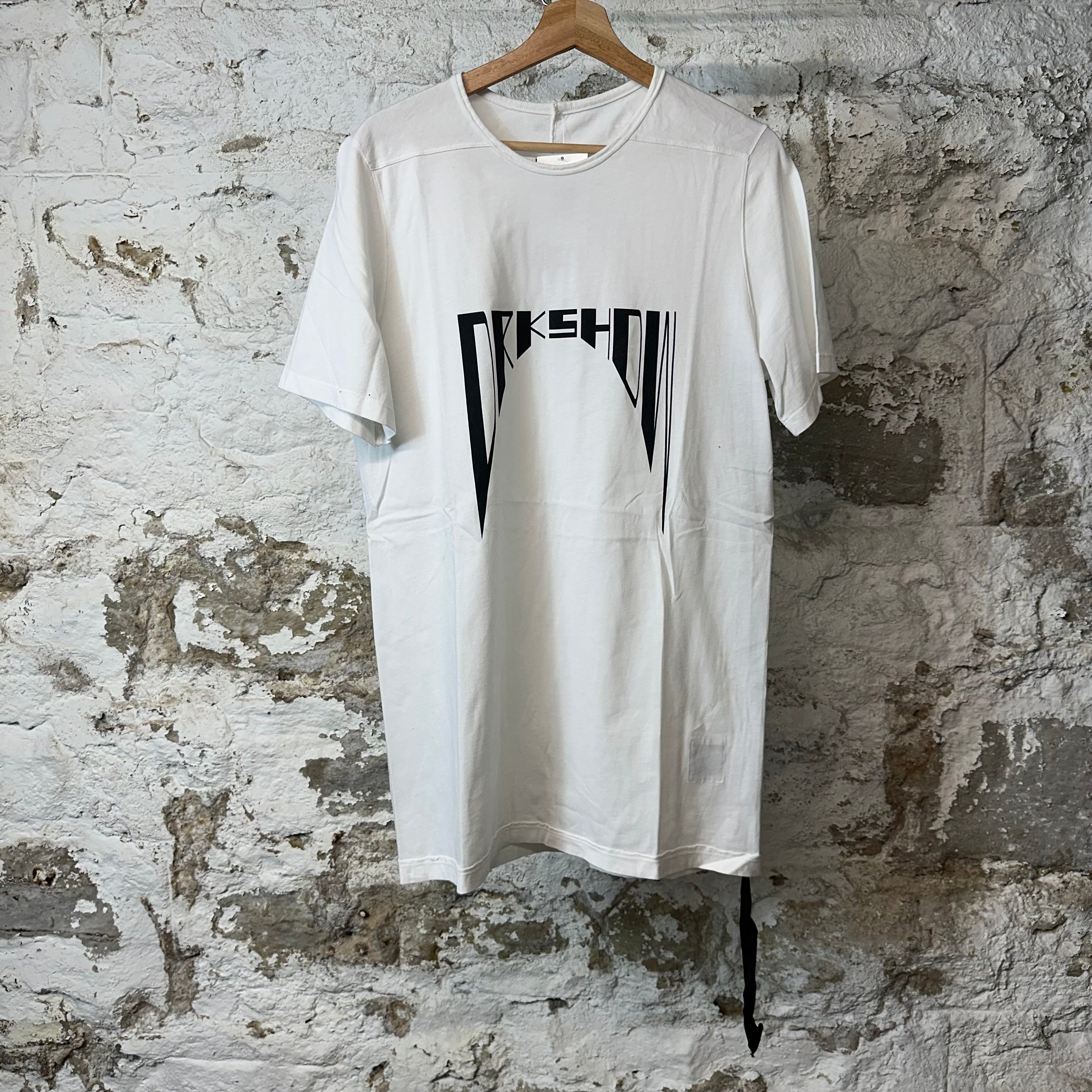 Rick Owens DRKSHDW Level Logo T-shirt White Sz M
