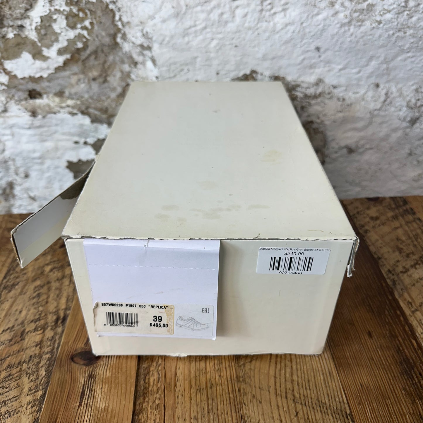 Maison Margiela Replica Gray Suede Sz 6.5 (39)