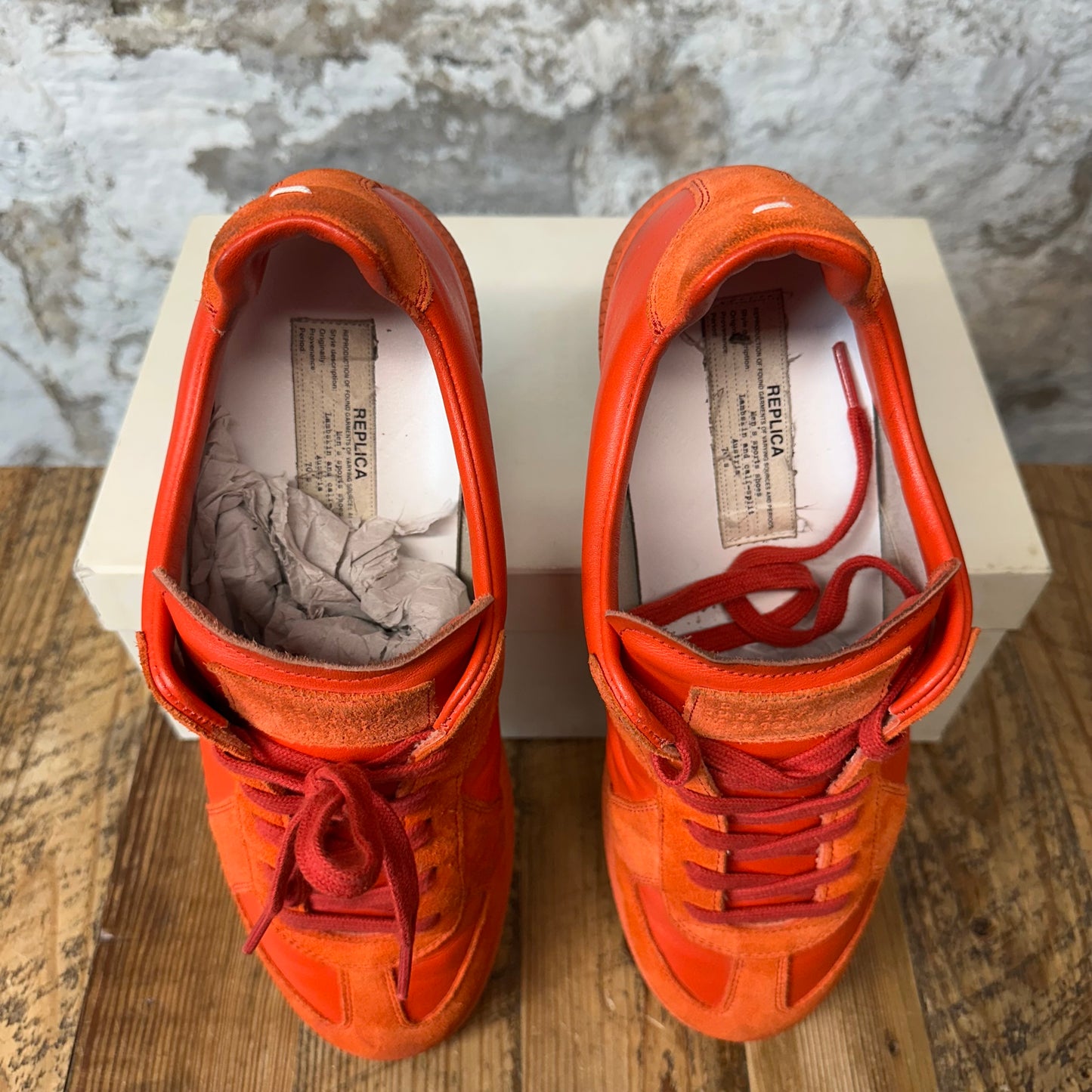 Maison Margiela Replica Orange Sneaker Sz 12 (45)