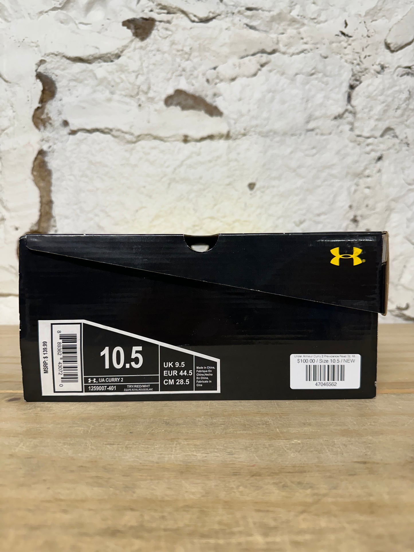 Under Armour Curry 2 Providence Road Sz 10.5 DS