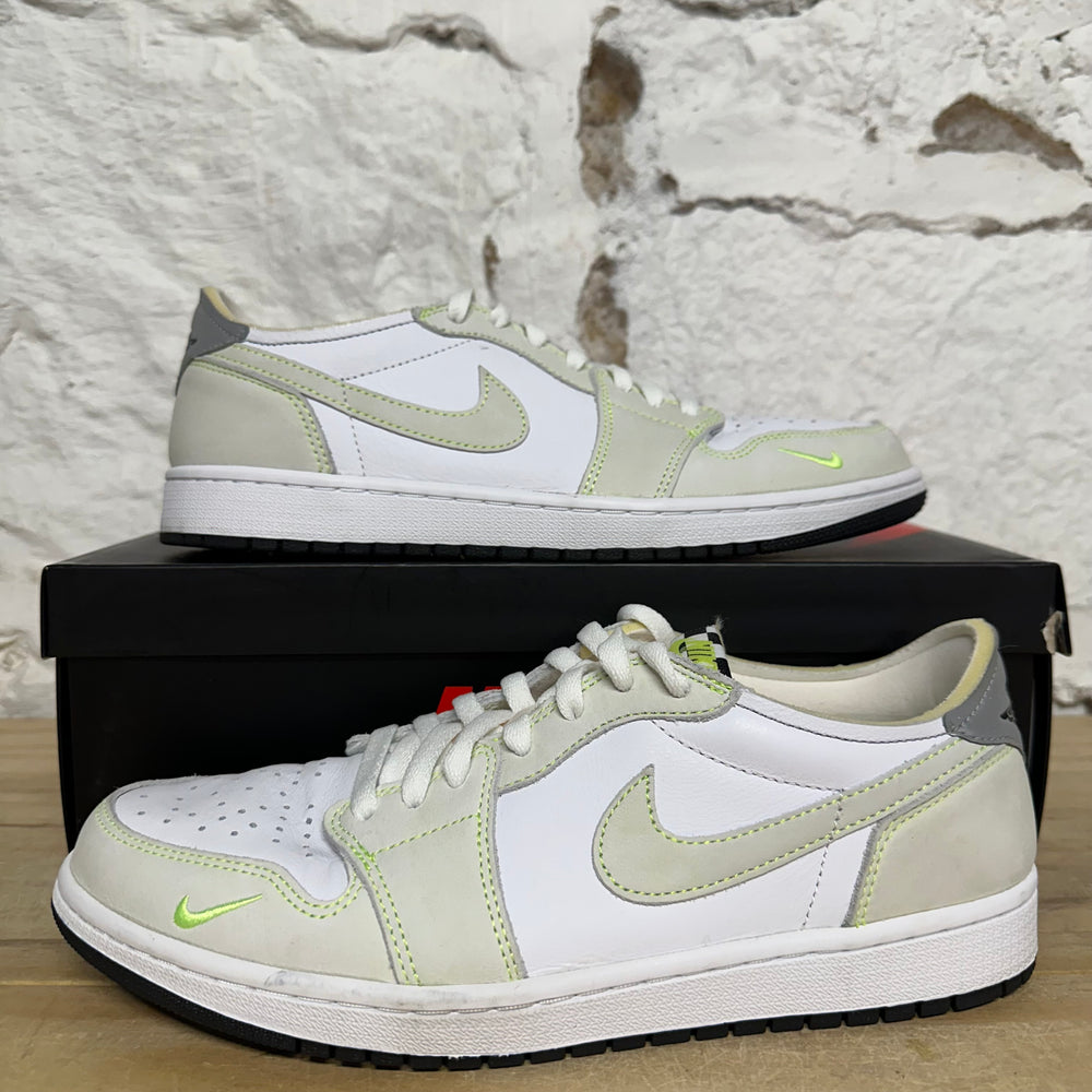 Air Jordan 1 Low Ghost Green Sz 10.5