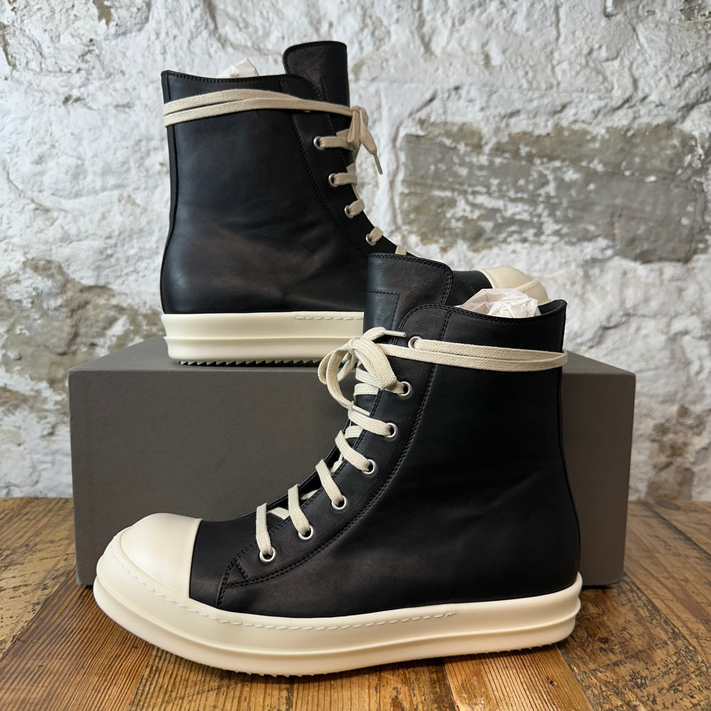 Rick Owens High Black Milk Sneaker Sz 10 (43) DS
