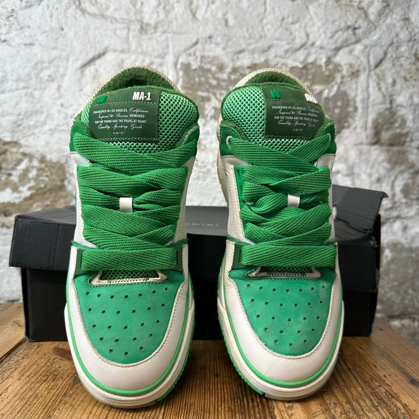 Amiri MA-1 Green White Sneaker Sz 11 (44)