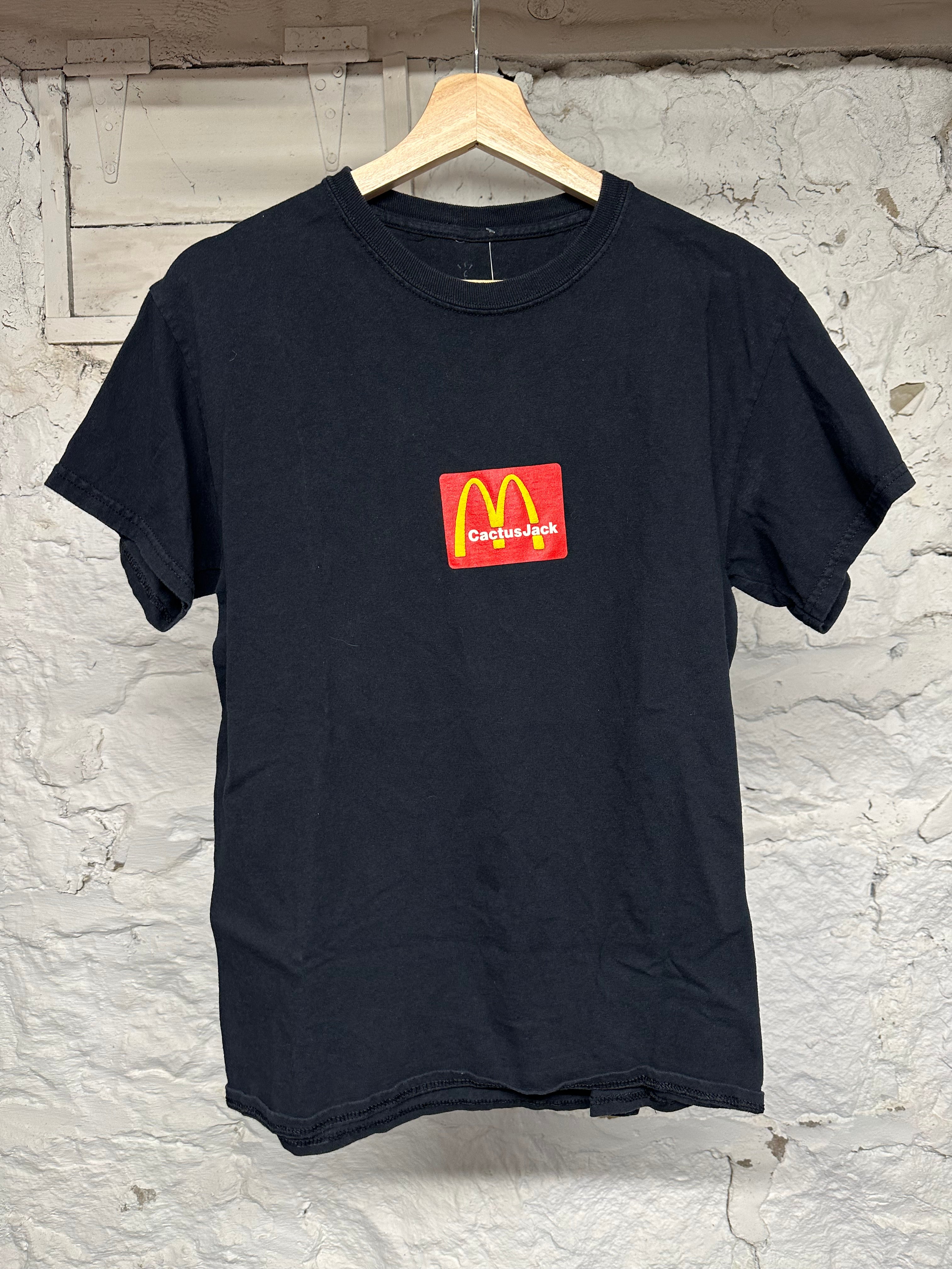 Travis Scott CJ Mcdonalds Black T-Shirt Sz S