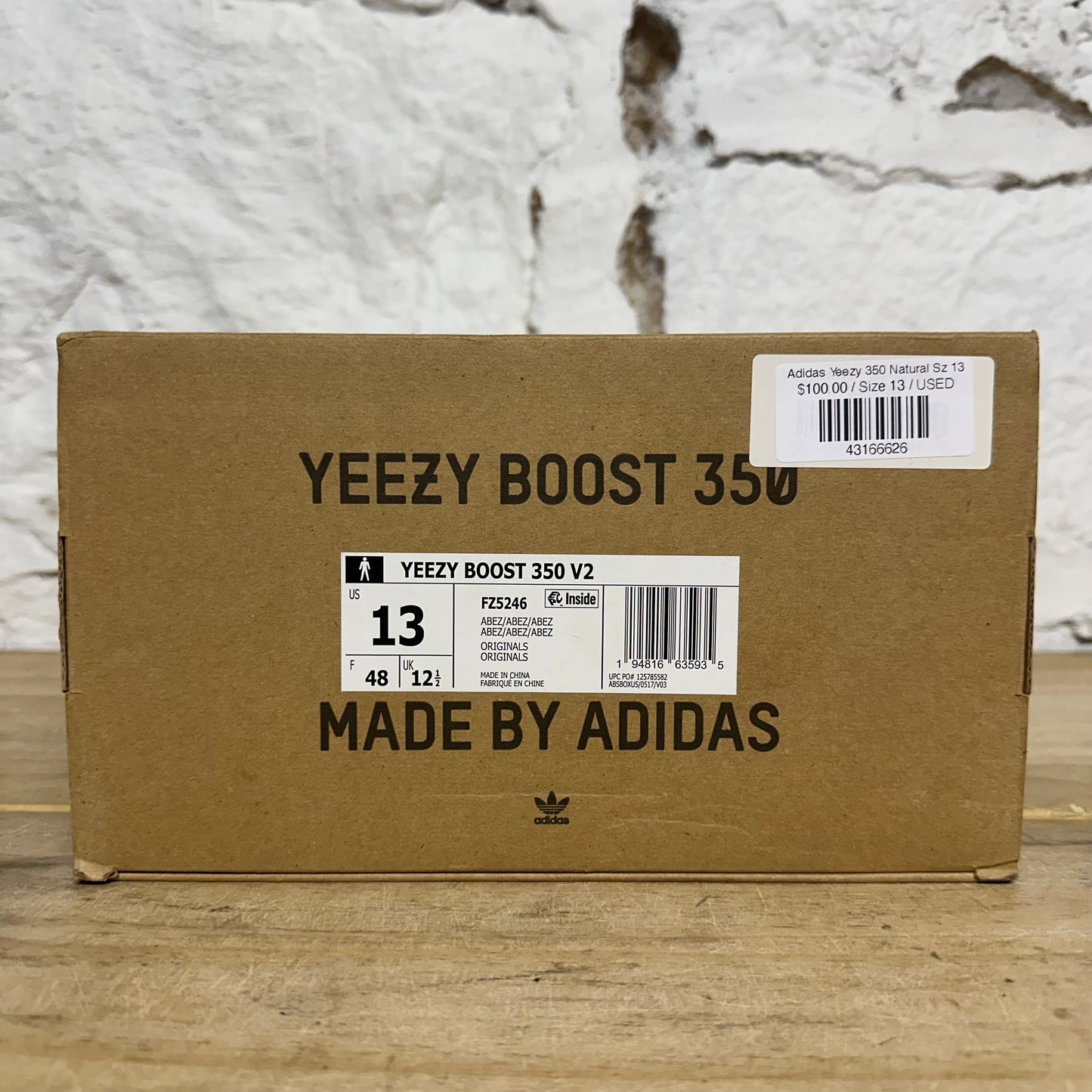 Yeezy 350 V2 Natural Sz 13