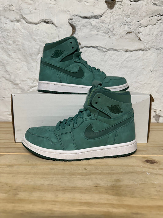 Air Jordan 1 High Zoom CMFT Emerald Green Sz 5.5 (7W)