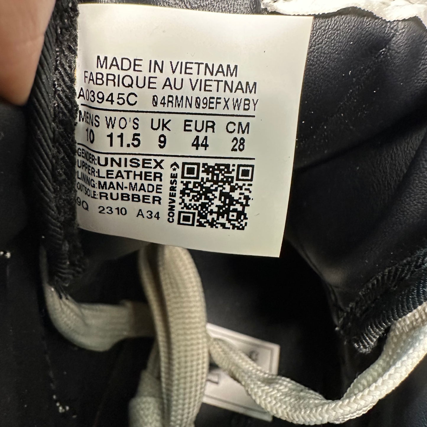 Rick Owens TurboWPN Black Natural Sneaker Sz 10
