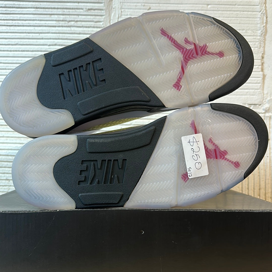 Air Jordan 5 Fire Red Silver Tongue Sz 12