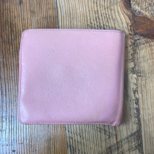 Chanel Pink Leather Bifold Wallet
