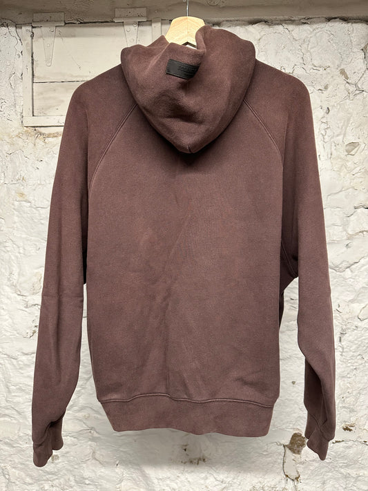 Fear of God Essentials Plum Hoodie Sz S