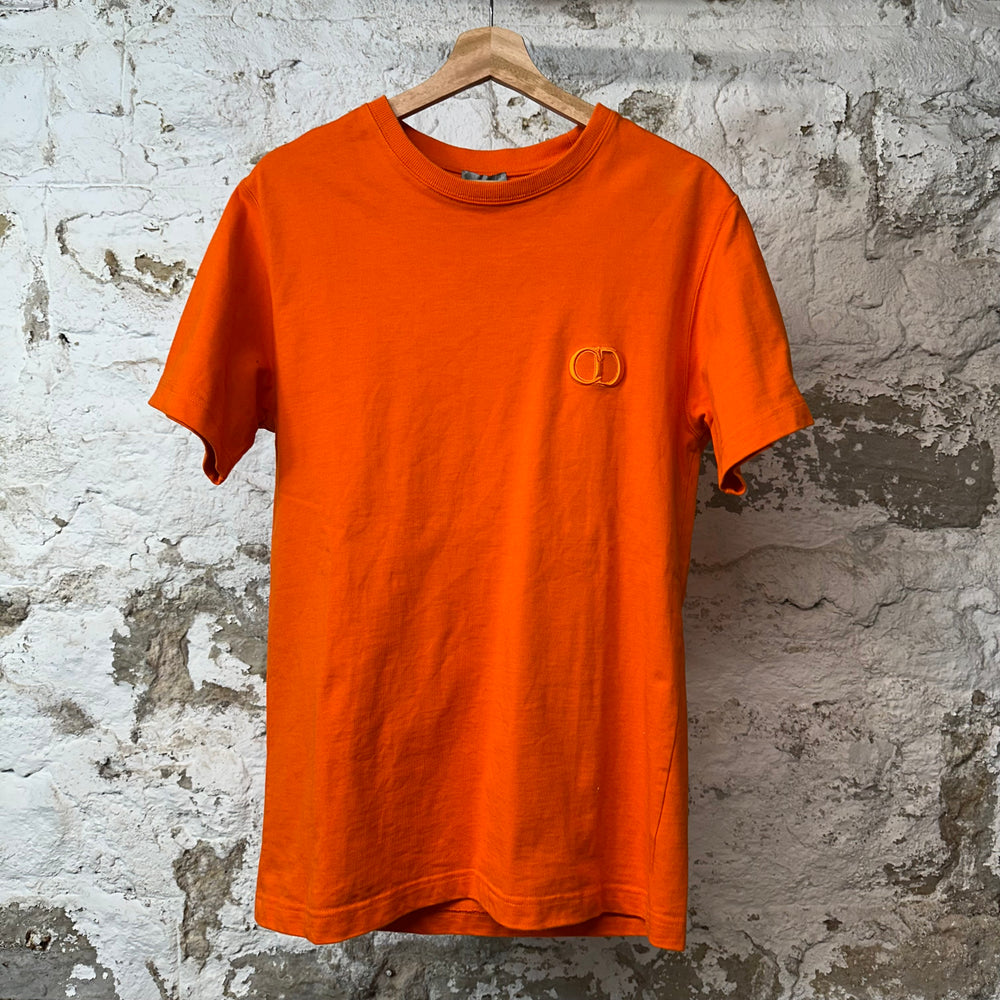 Dior CD Icon T-shirt Orange Sz S