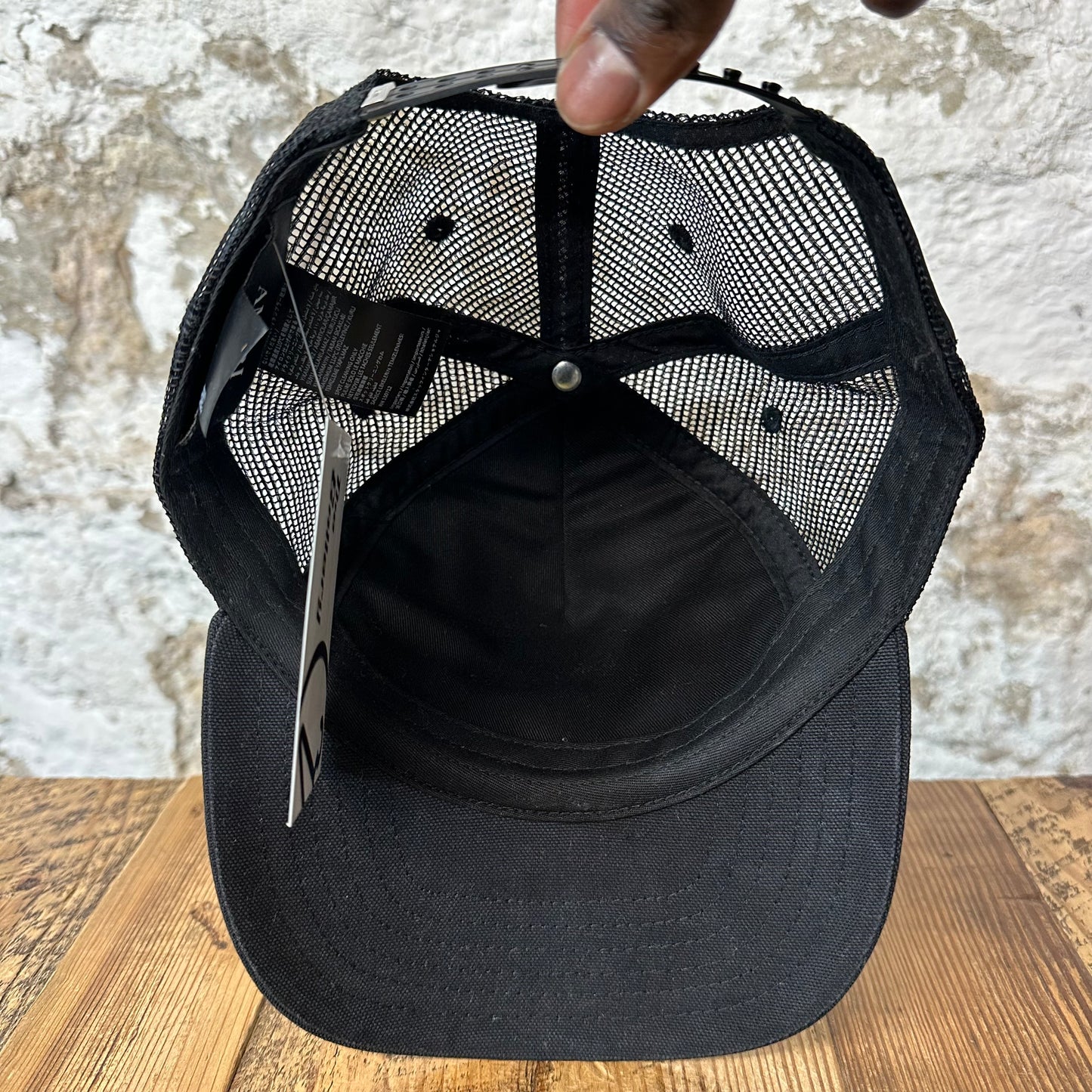 Amiri California Eagle Black Trucker Hat