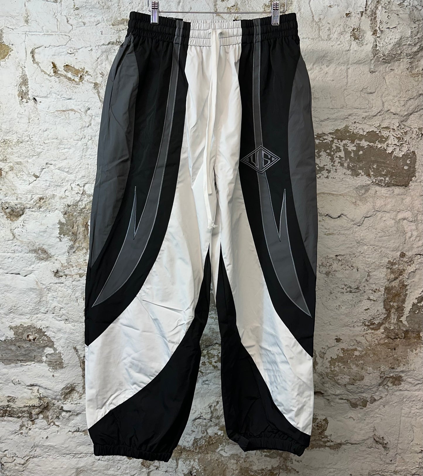 Vale Black Gray White Track Pants