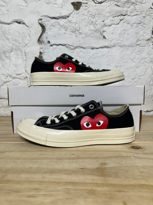 Converse Chuck Taylor All Star 70 OX CDG Low Black Red Sz 7