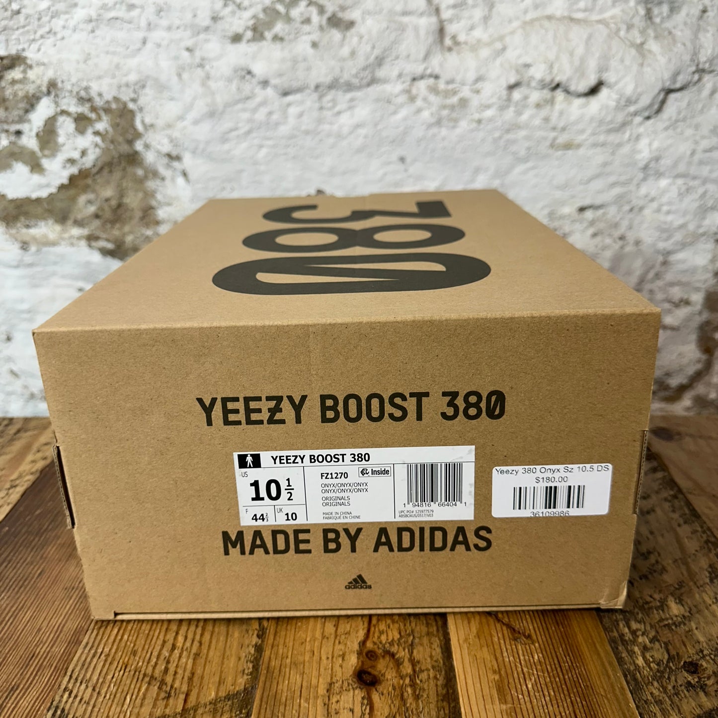 Yeezy 380 Onyx Sz 10.5 DS