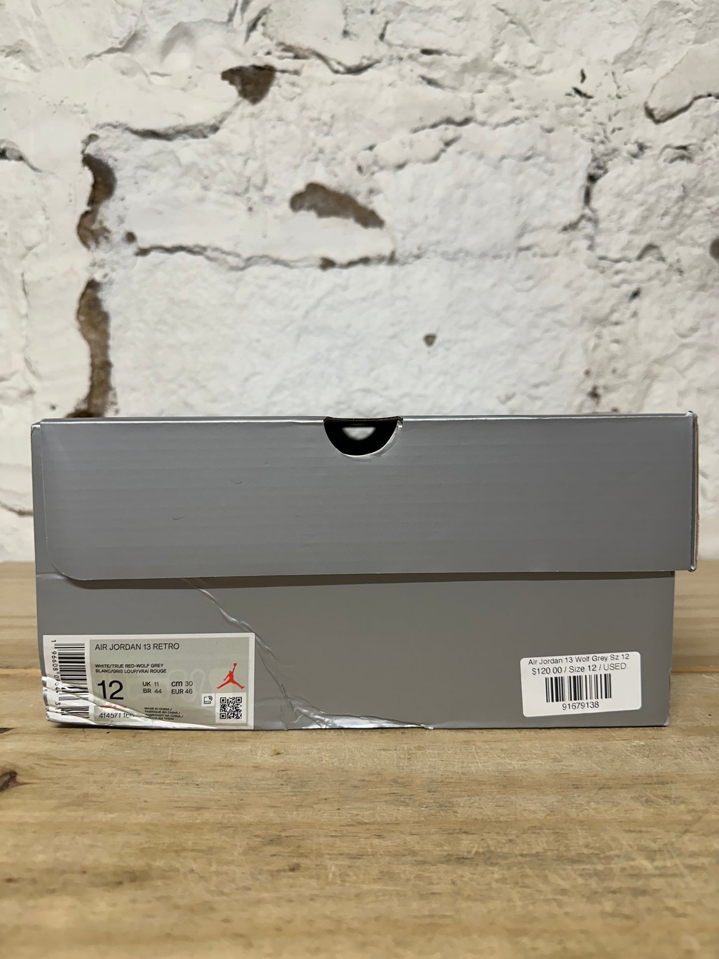 Air Jordan 13 Wolf Grey Sz 12