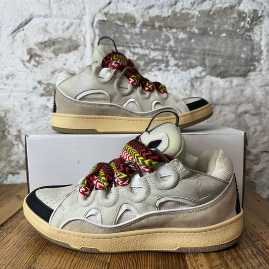 Lanvin Curb Multicolor Lace Grey Sneaker Sz 9 (42)