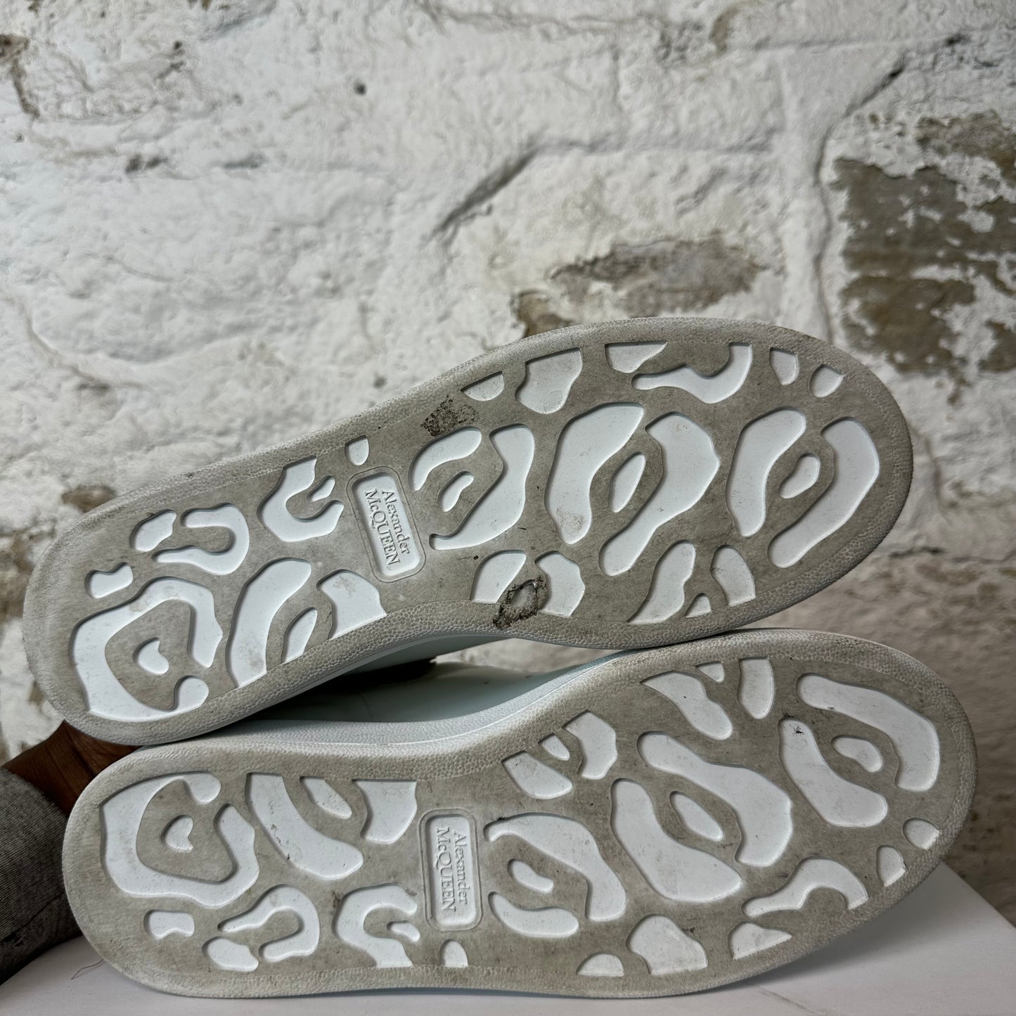 Alexander Mcqueen Brown Suede Tab White Sneaker Sz 7 (40)