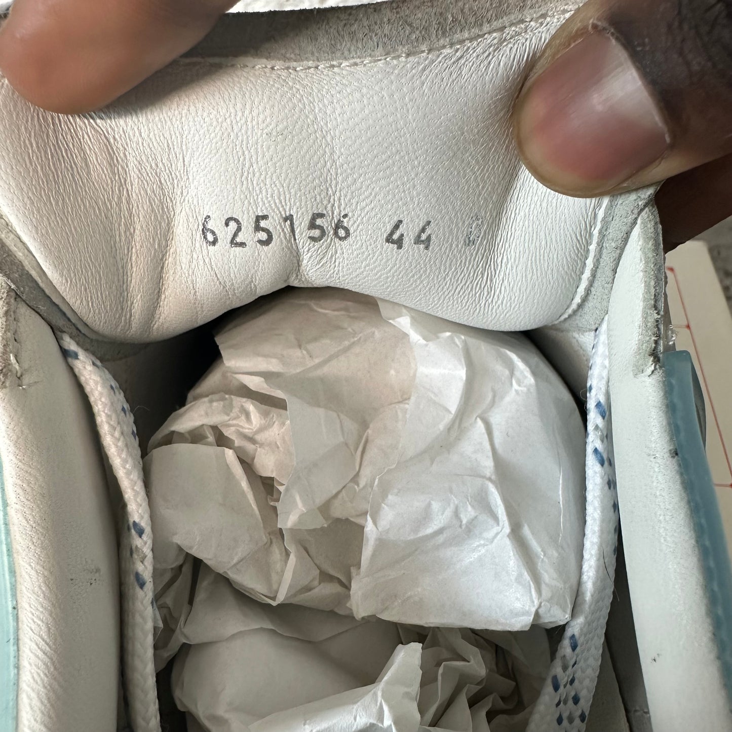 Alexander Mcqueen Transluscent Blue Tab White Sneaker Sz 11 (44)