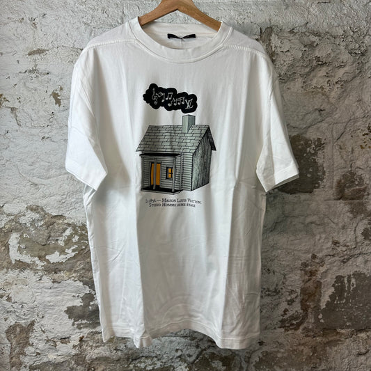 Louis Vuitton House Graphic White T-Shirt Sz XXL