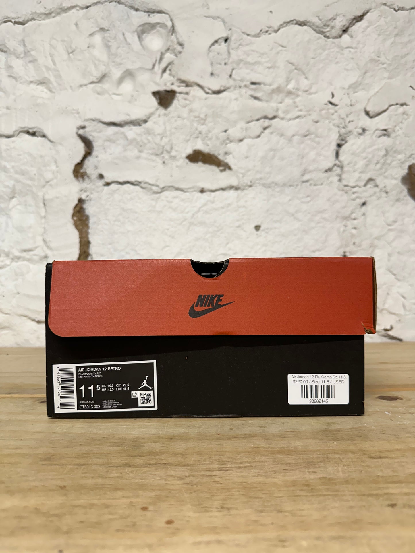 Air Jordan 12 Flu Game Sz 11.5