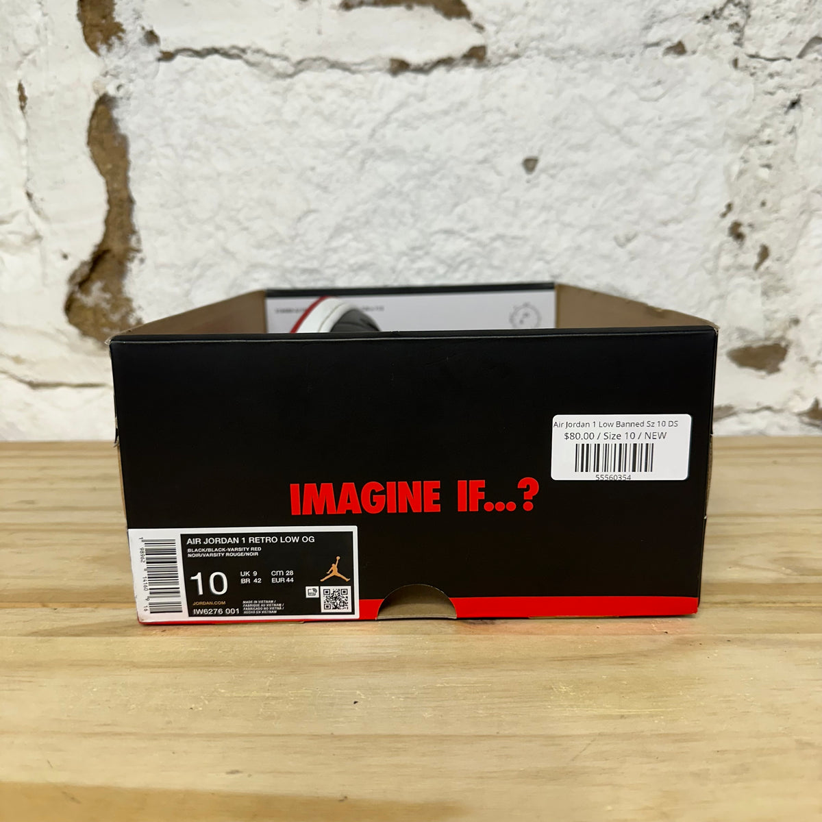 Air Jordan 1 Low Banned Sz 10 DS